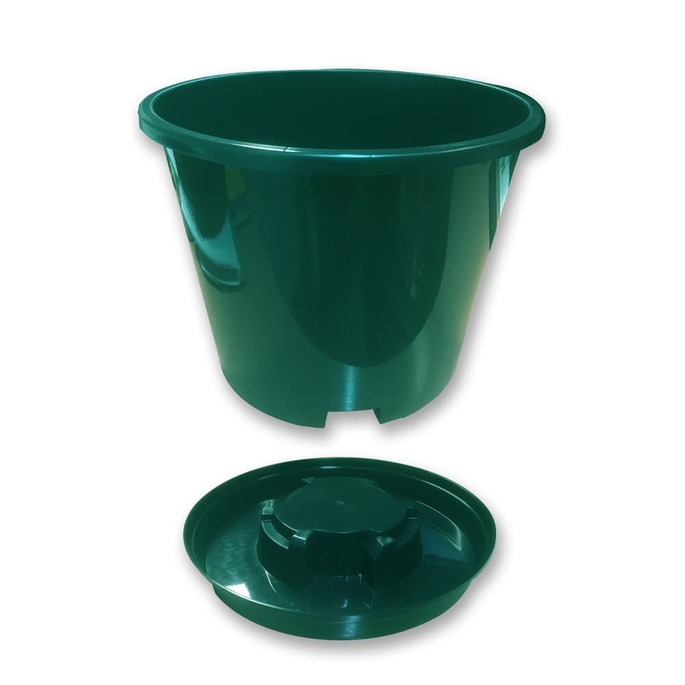 Bronte Maxipot Plant Pot & Saucer - Green - 15L (100)