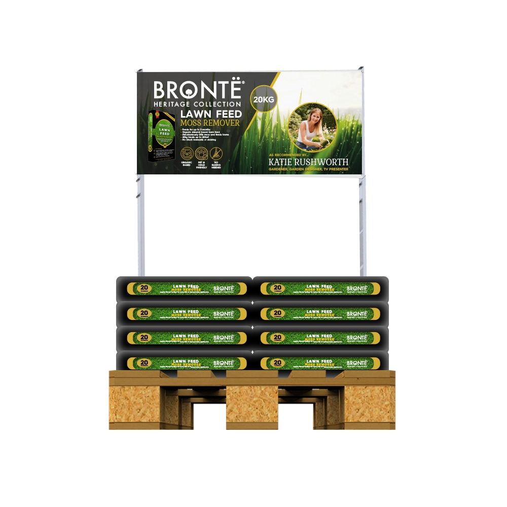 Bronte Lawn Feed Moss Remover Point Of Sale Stand